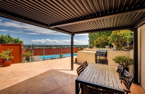 Hospital Hill House | Napier Hilltop Stays - Views, Pool & Pet Friendly!