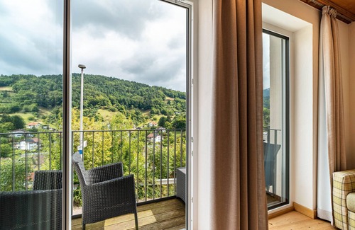 Buehlertal Apartment | Nature Room 'Flower Meadow' with Balcony, Wi-Fi and Air Conditioning