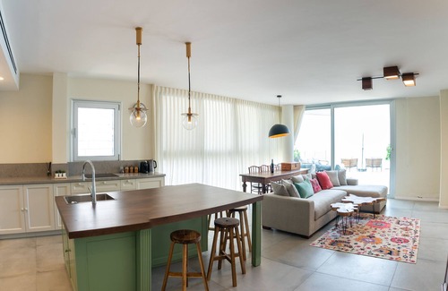 Haifa Apartment | ndream Penthouse W 3 Bedrooms on the SEA W JACUZZI and SEA View Luxury boutique