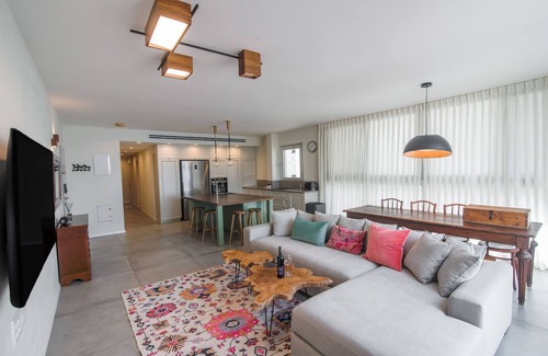 Haifa Apartment | ndream Penthouse W 3 Bedrooms on the SEA W JACUZZI and SEA View Luxury boutique