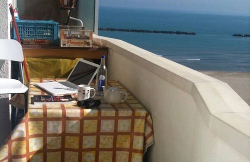 Lido Adriano Apartment | NEREIDS: PANORAMIC VIEW of SEA and BEACH from the 5th floor.