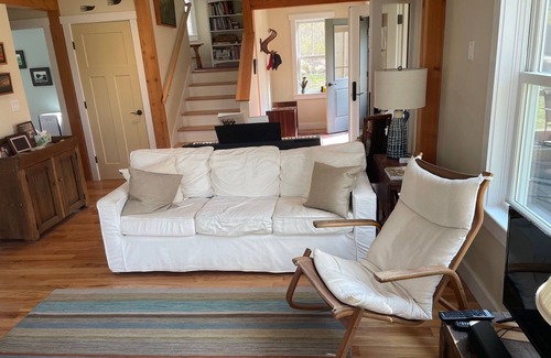 Chilmark House | Nestled in the woods w/outdoor shower, firepit, streamside trail, Vincent Beach