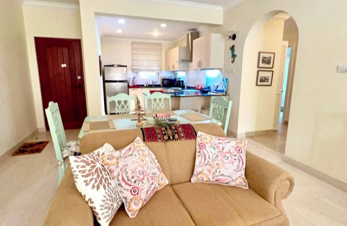 Callendar Condo | Nestled on the prestigious Barbados Golf Course, this charming two-bedroom called “Island Time”