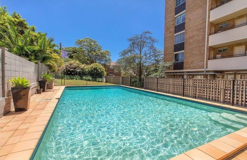 Neutral Bay Apartment | Neutral Bay- WY603 Wyagdon Street - Modern Studio with Harbour Views, Pool Parking in Secure Building