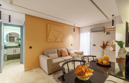 Gueliz Apartment | New! Apartment DarSun - Terrace -Fibre-Parking
