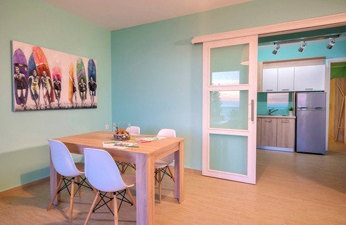 Mirthios Apartment | New built apartment 15 min walk from beach private terrace PANORAMIC seaview