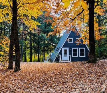 Tamworth Ski Chalet | NEW! Cozy & Modern A-Frame in the woods w/HOT TUB