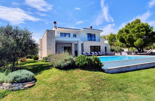 Liznjan Villa | New enchanting Villa Marlera with sea view and infinity private pool