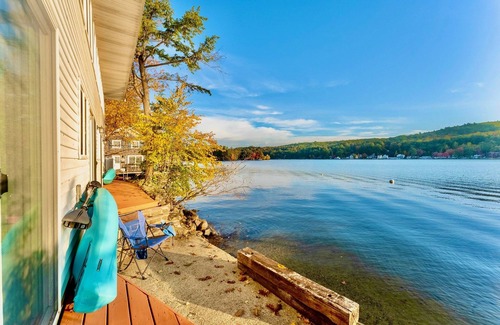 Alton Bay Apartment | NEW Lakefront Escape Private Dock & Lake Views