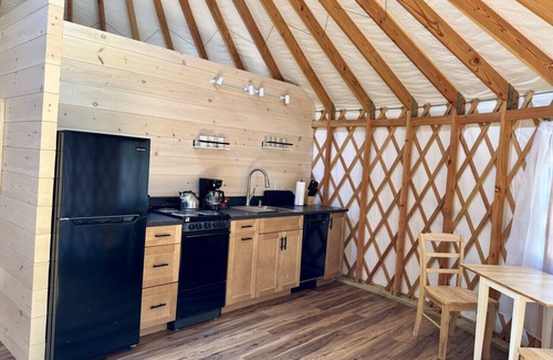 Bar Harbor RV Rental | New luxurious yurt located in Bar Harbor, Maine with access to Northeast Creek