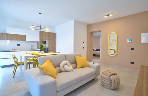Vigliatore Apartment | New modern apartment sea and Aeolian Islands view with balcony and terrace