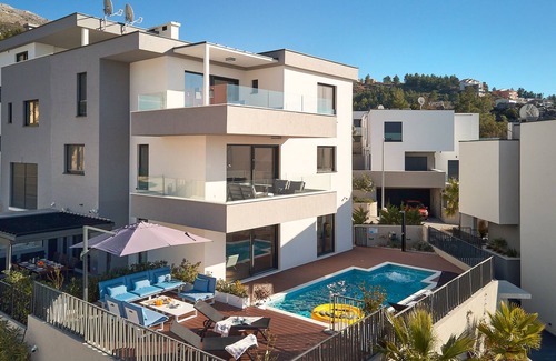 Strozanac Villa | NEW!!Modern Villa Viginti 2 w/Swimming pool and the Sea View