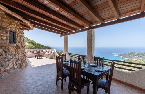 Villaggio delle Mimose Villa | New Property Villa Evie Stunning Sea views, Sunsets and Pool in quiet location