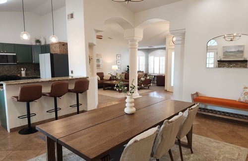 Mesa House | NEW! Quiet Family Oasis, Heated Pool, Space Cowboys & Retro Nintendo