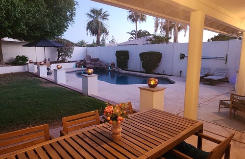 Mesa House | NEW! Quiet Family Oasis, Heated Pool, Space Cowboys & Retro Nintendo