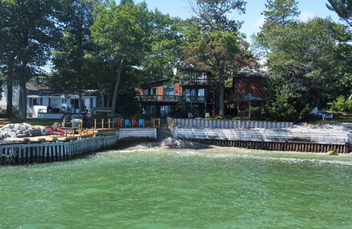 East Tawas Apartment | New! Schmidt's Cove - Incredible Private Lakefront Studio Apartment on Lake Huron!