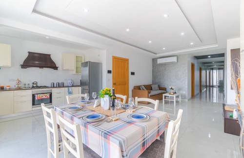 Bugibba Apartment | New Spacious Apartment 3 Bdr 2 Bth Bugibba 2 with Huge Terrace