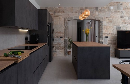 Skrip Villa | NEW! Stone Villa Olim Civitas with 3 bedrooms, private pool, and sea views