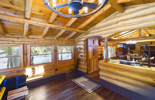 Free Soil Cabin | New to VRBO: Beautifully renovated genuine log cabin 2Bed 1bath on Sable River