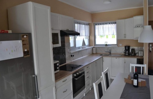 Trzesacz House | New vacation home with large garden, fireplace, comfort, family vacation, dog, pool