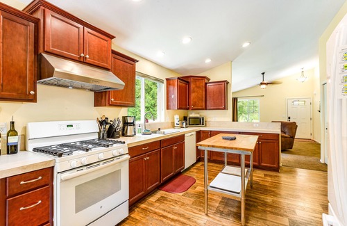 Adelma Beach House | Newer, dog-friendly home at the forest's edge with patio & WiFi - near downtown