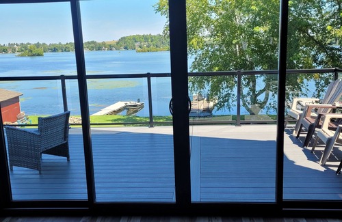 Kawartha Lakes House | Newly built, 6 bedroom, waterfront house with pool and hot tub.