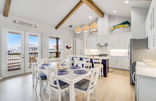 City-by-the Sea House | Newly constructed, canal-front home with private dock, covered deck, pool & W/D