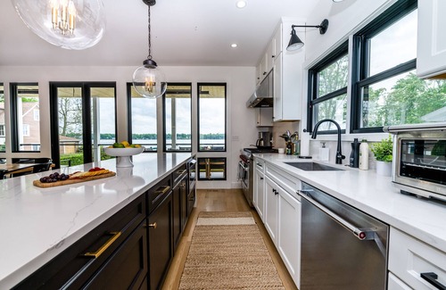 Paw Paw Lake House | Newly Constructed Modern Farmhouse on Paw Paw Lake