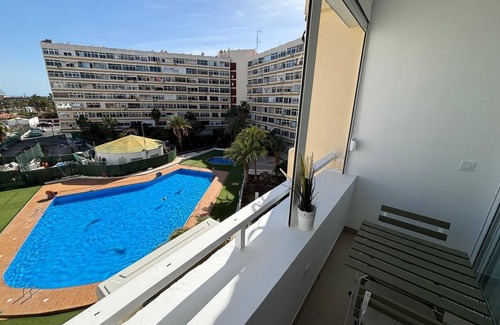 San Fernando Apartment | Newly renovated apartment with balcony, pool, and parking.