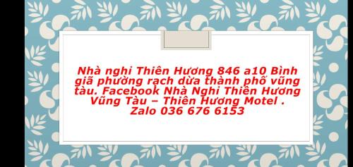 Vung Tau Hotel | NHÀ NGHỈ THIÊN HƯƠNG