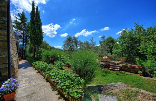 Greve in Chianti Apartment | Nice apartment with WIFI, pool, TV, patio, panoramic view, parking, close to Greve In Chianti
