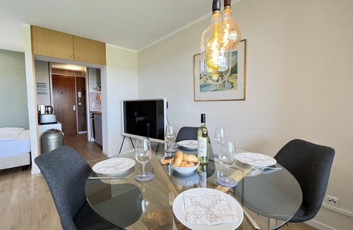 Loffingen Apartment | Nice apartment for 3 guests with WIFI, pool, TV, balcony, pets allowed, panoramic view and parking