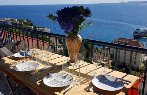 Lazaret Condo | NICE MOST AMAZING SEA + MOUNTAIN VIEWS ,2 A/C BEDROOMS,GARAGE FOR EV,3TERRACES
