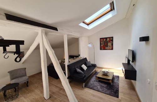 Marengo - Jolimont Apartment | Nice studio under the roof ideal for 2 in Toulouse