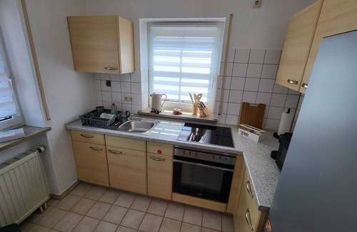 Bad Buchau Apartment | nJoy! Federsee Getaway | Central | Coffee | Balcony