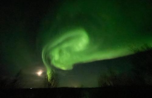 Rangarþing ytra House | Northen Lights Cabin, Riverside, Mountain view