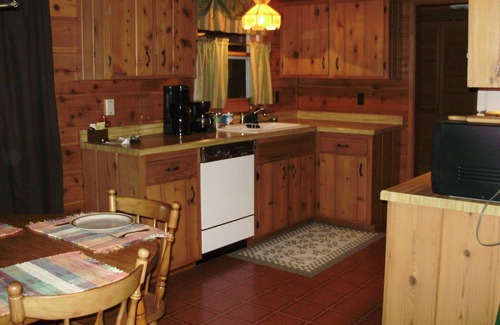 Conover Cabin | Northwoods Cabin on 900-Acre Lake Buckatabon with Private Pier