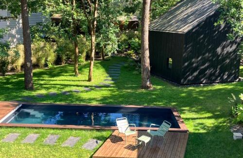 Biscarrosse House | NOUVEAU - Ecolodge 'Calme et Nature' - Avec Piscine au Golf-Lac de Biscarrosse - Couchage 2 personnes