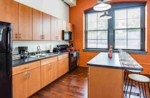 Rochester Apartment | NY Style Loft with King Bed