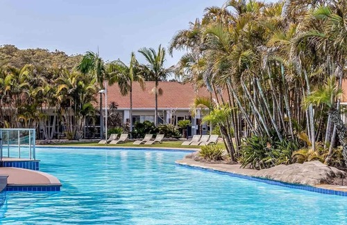 Salamander Bay Apartment | Oaks Pacific Blue Pool spa more in complex