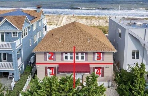 Point Pleasant Beach House | OCE13091 | Lower level 2BR unit ON THE SAND beach front! Pets OK! -Shore Points Vacations