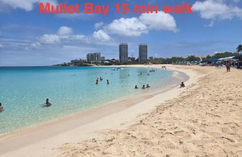 Maho Apartment | Ocean&airport view condo with pool&gym in Maho, walk to Maho Beach and Mullet Bay
