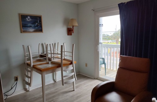 Wilmington Beach Condo | Ocean view, private balcony,pool,decked beach access 100 ft ,tiki bar across St