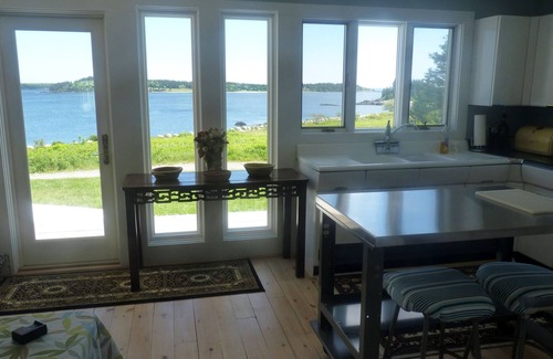 Machiasport House | Oceanfront -10 rm-6 BR-2BA - Sleeps 15 lg deck - outdoor shower- Beach