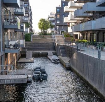 Gamle Oslo Apartment | Oceanfront Apartment - Oslo Central - Private Patio