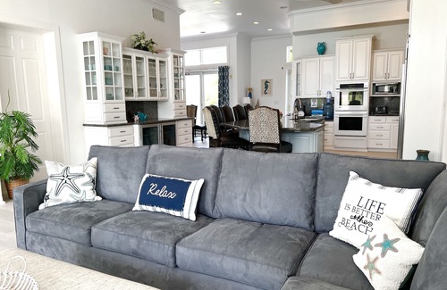 Sandy Point Villa | Oceanfront Dream Villa. Expansive pool, game room, rooftop lounge, kitchen.