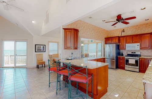 Avon House | Oceanfront home with private pool, hot tub, sunrise view, & huge decks - dog-friendly