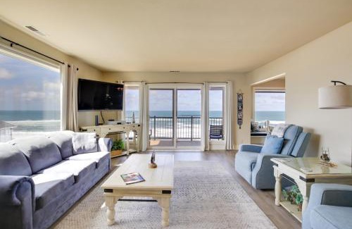 Lincoln Beach Apartment | Oceanfront Oregon Retreat - Pool, Sauna and Patio!