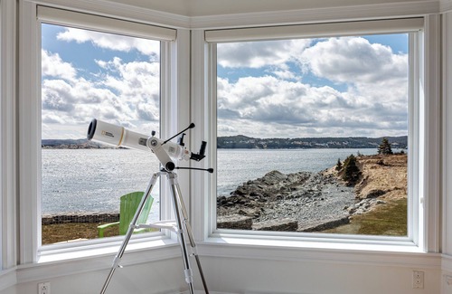 Bay Roberts House | Oceanfront property with shoreline access; main floor master with ensuite.