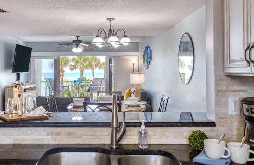 St. Augustine Beach Condo | Oceanfront! Renovated! Pool & Ocean Views! Steps to Beach, Shops, Restaurants! $300 in Free Tickets!